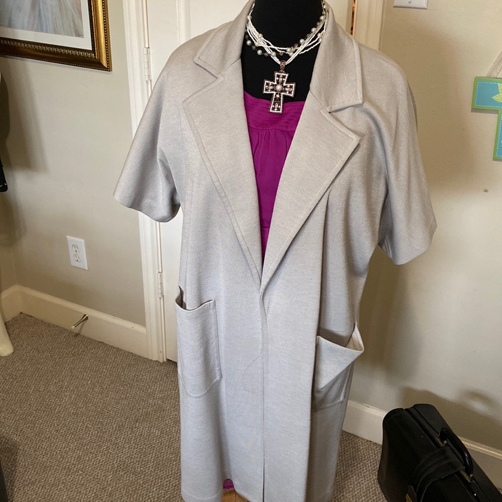 Soft Gray St. John Knit Jacket. - image 1